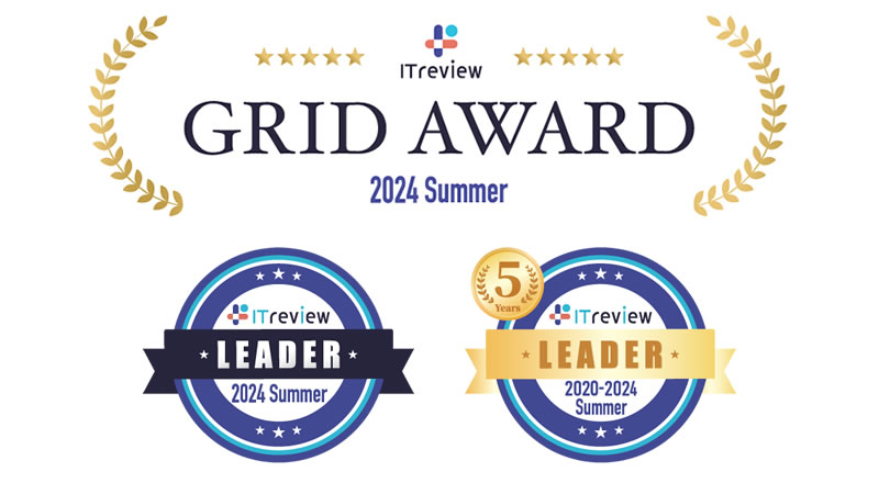 「ITreview Grid Award 2024 Summer リモートアクセスツール部門」5年連続「Leader」受賞